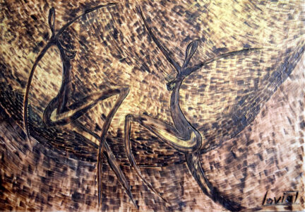 30 x 21 cm tableau_pyrogravure_inspire_les_danseuses_bd
