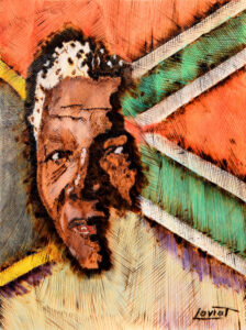 vendu tableau_pyrogravure_inspire_mandela_bd